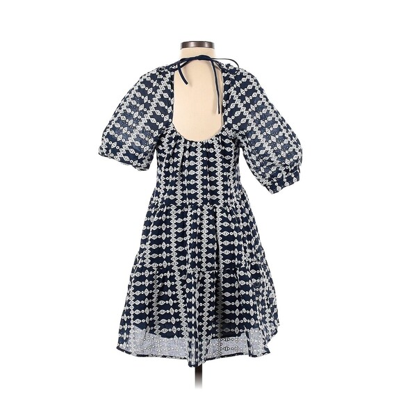 MAJE Ridol Embroidered Organza-Voile Mini Dress In White - FR 34 / US 2 - Picture 2 of 2